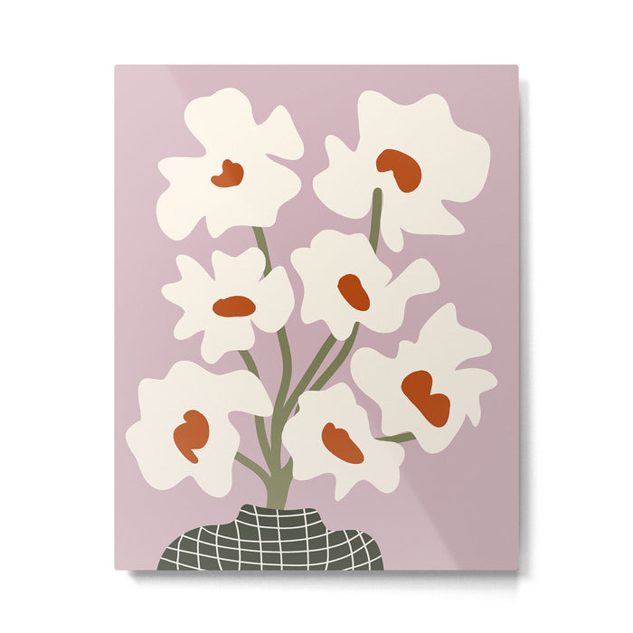 Matisse poppy flower pot  Metal Print Gallery Image 1