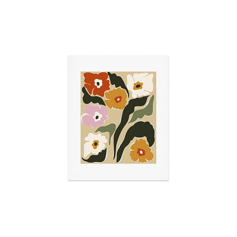 mid century matisse flower market  Art Print Gallery Image 1
