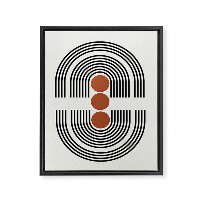 mid-century arch  Framed Canvas Print Gallery Image 1