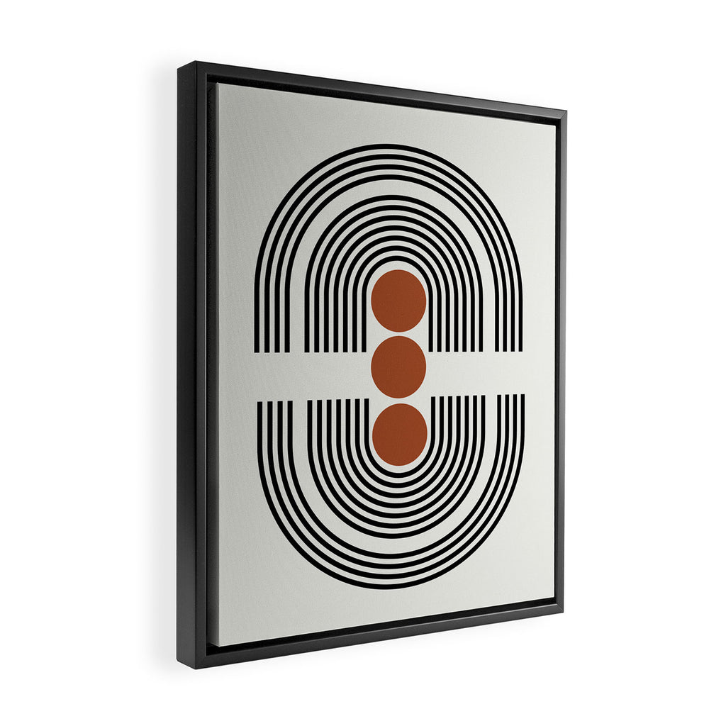 mid-century arch  Framed Canvas Print Gallery Image 2