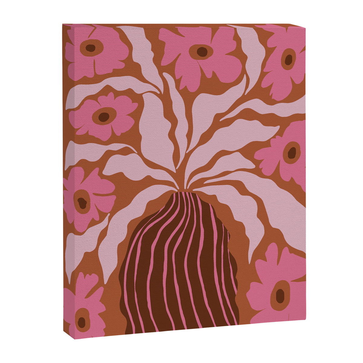 Mid-century blooming pot  Canvas Print Gallery Image 6