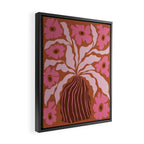 Mid-century blooming pot  Framed Canvas Print Gallery Image 2