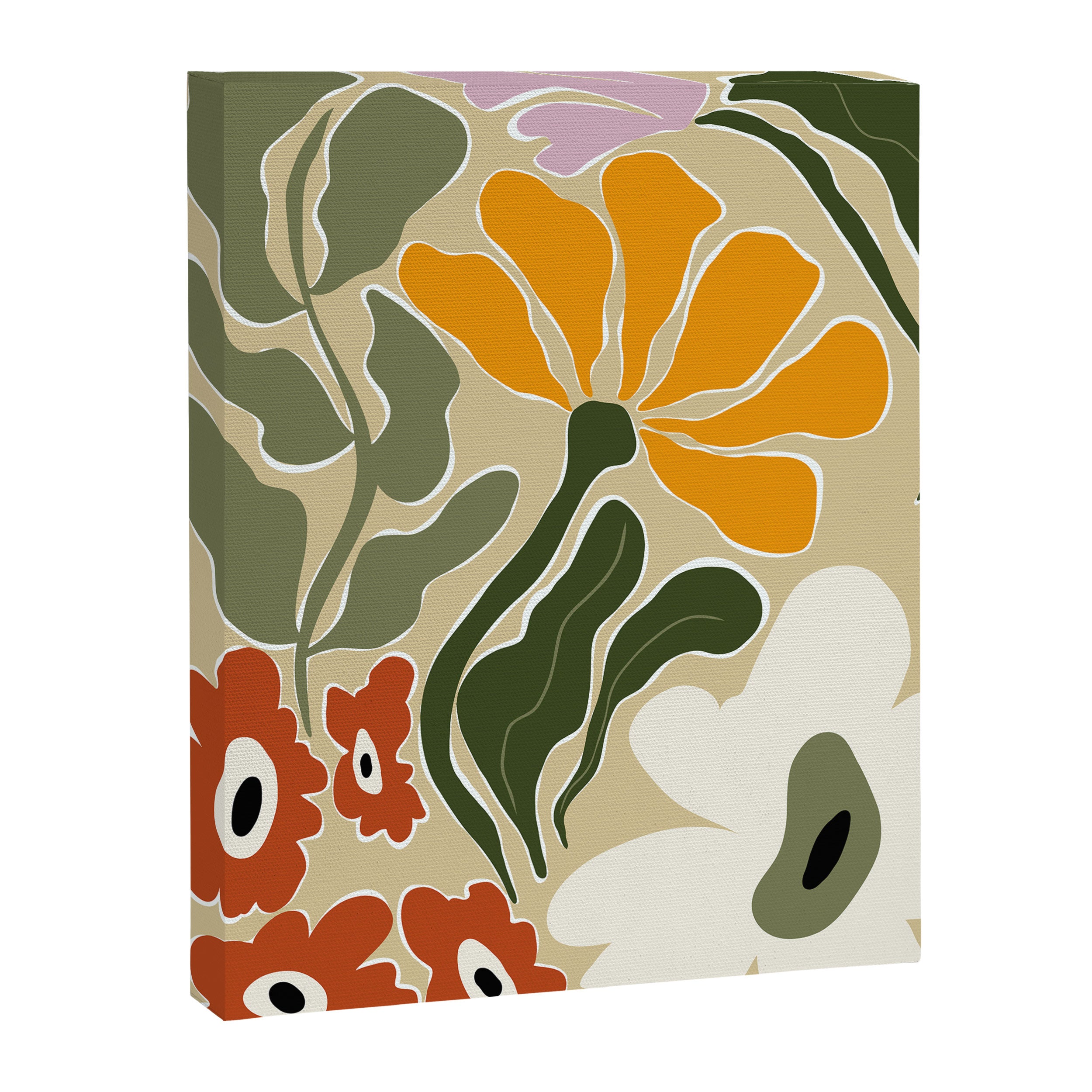 Mid-Century Bloomscape Canvas Print Gallery Image 6