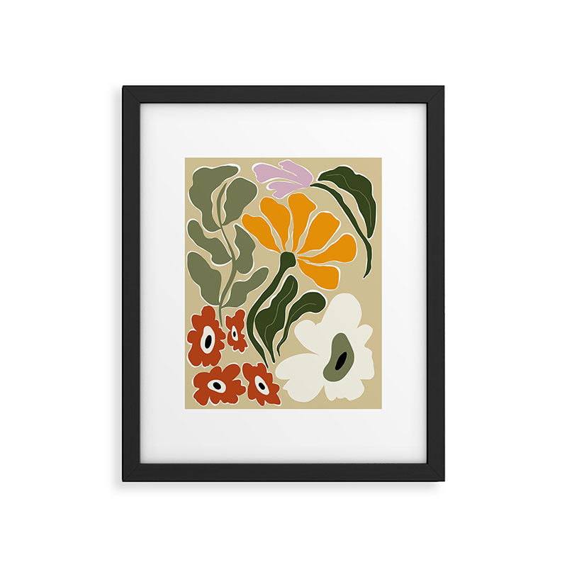 Mid-Century Bloomscape Framed Art Print Gallery Image 5