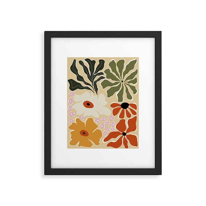 Mid-century bouquet  Framed Art Print Gallery Image 1