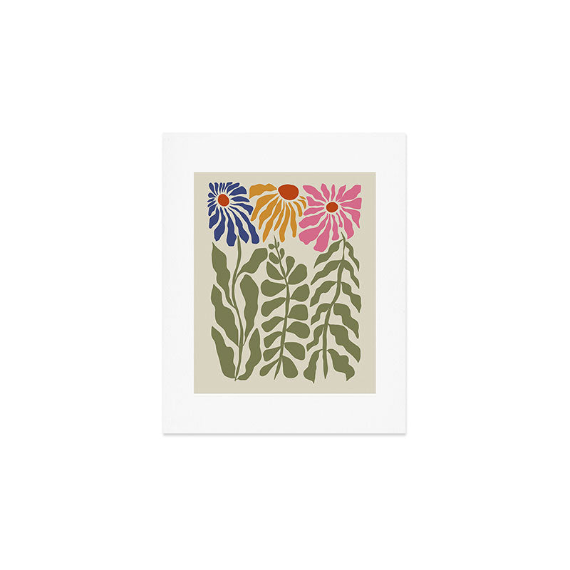 Mid-Century floral Art Print Gallery Image 1