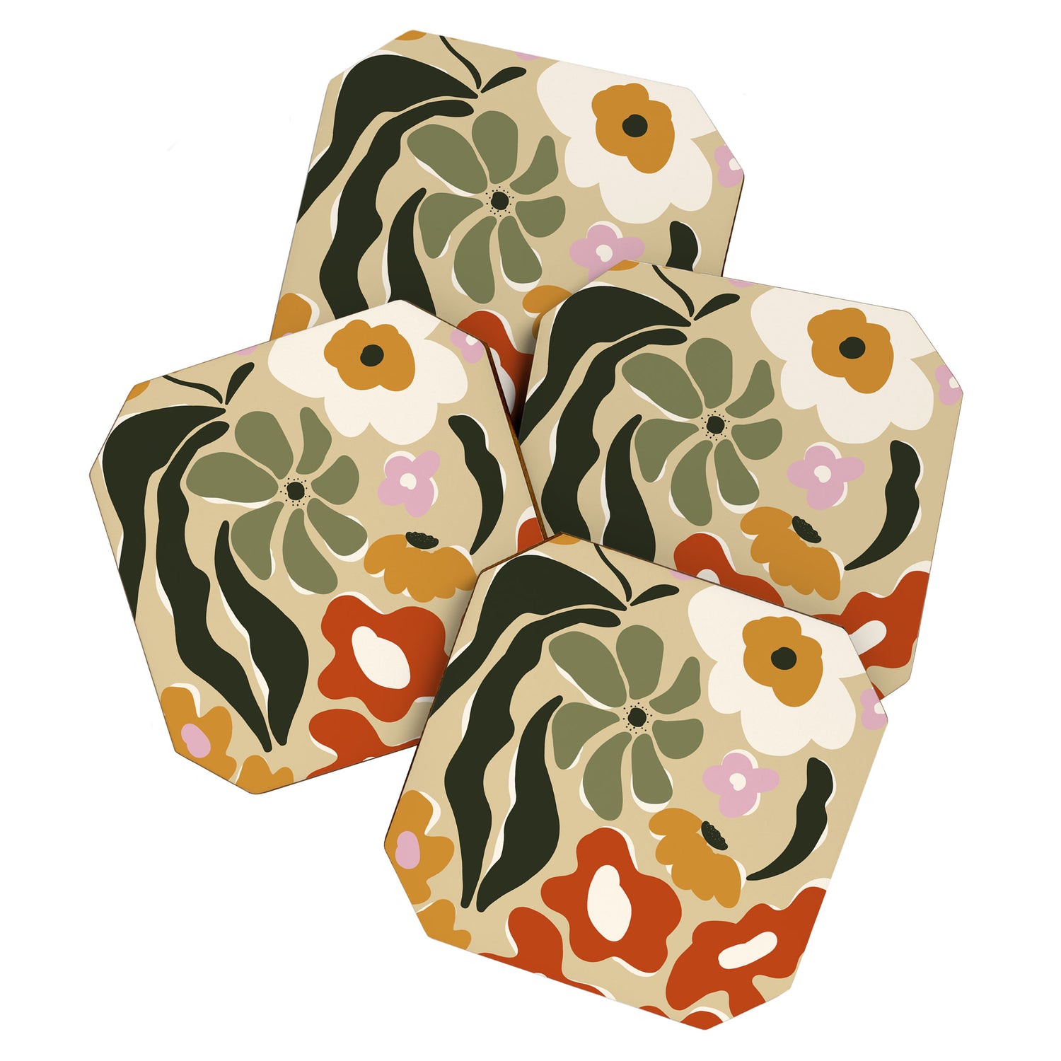 Mid-century garden Coaster Gallery Image 1
