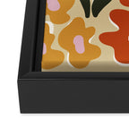 Mid-century garden Framed Canvas Print Gallery Image 3
