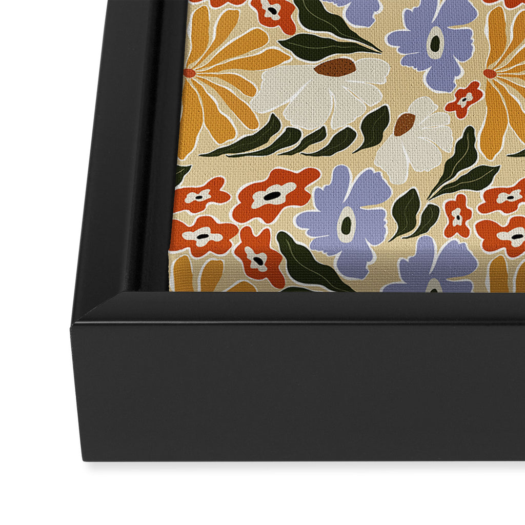 Mid-Century pattern I Framed Canvas Print Gallery Image 3