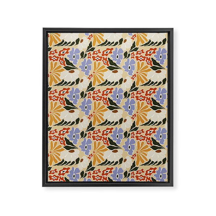 Mid-Century pattern I Framed Canvas Print Gallery Image 1
