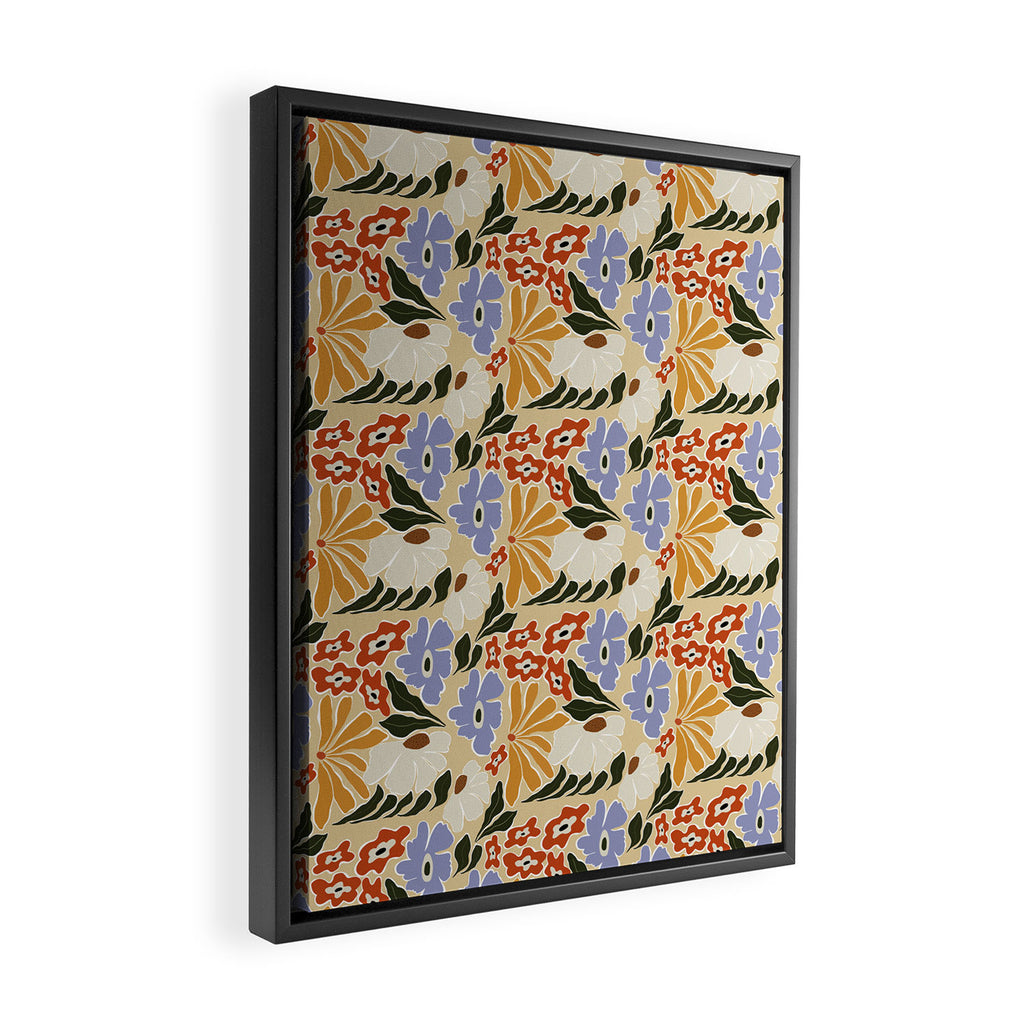 Mid-Century pattern I Framed Canvas Print Gallery Image 2