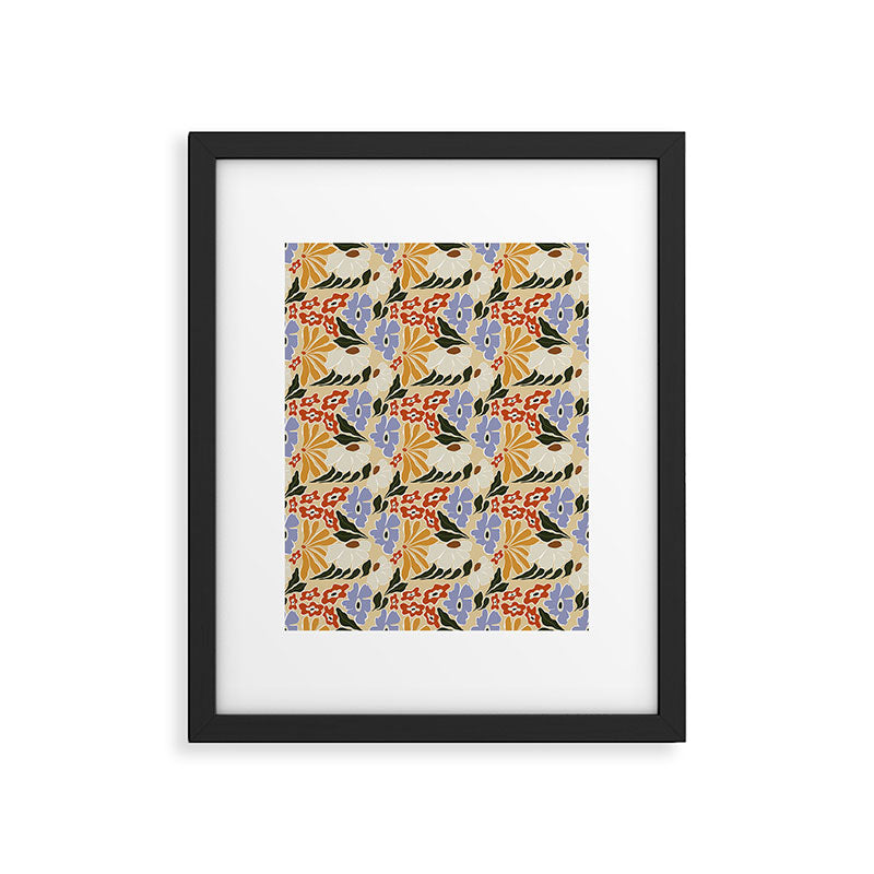 Mid-Century pattern I Framed Art Print Gallery Image 6