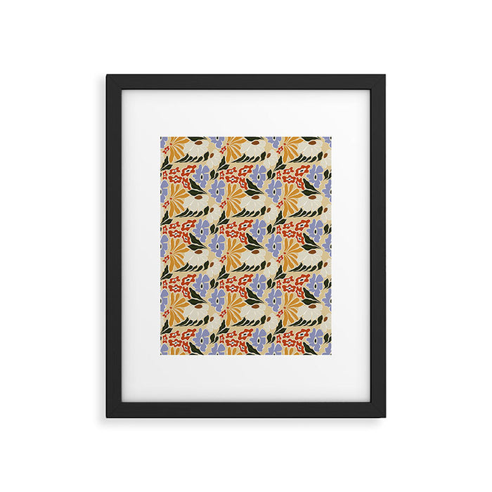 Mid-Century pattern I Framed Art Print Gallery Image 1