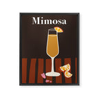 Mimosa Cocktail Framed Canvas Print Gallery Image 6