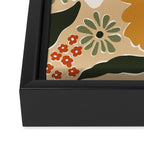 mini mia retro flower  Framed Canvas Print Gallery Image 3