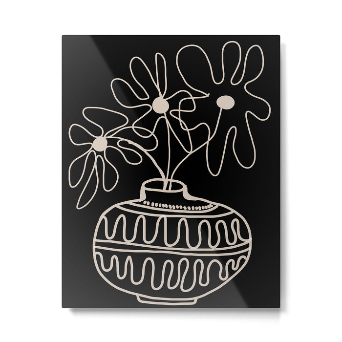 mini mid-century pot  Metal Print Gallery Image 1