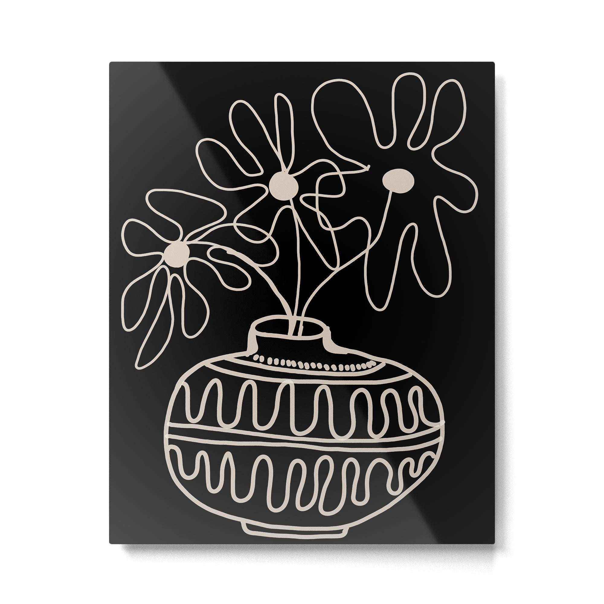 mini mid-century pot  Metal Print Gallery Image 4