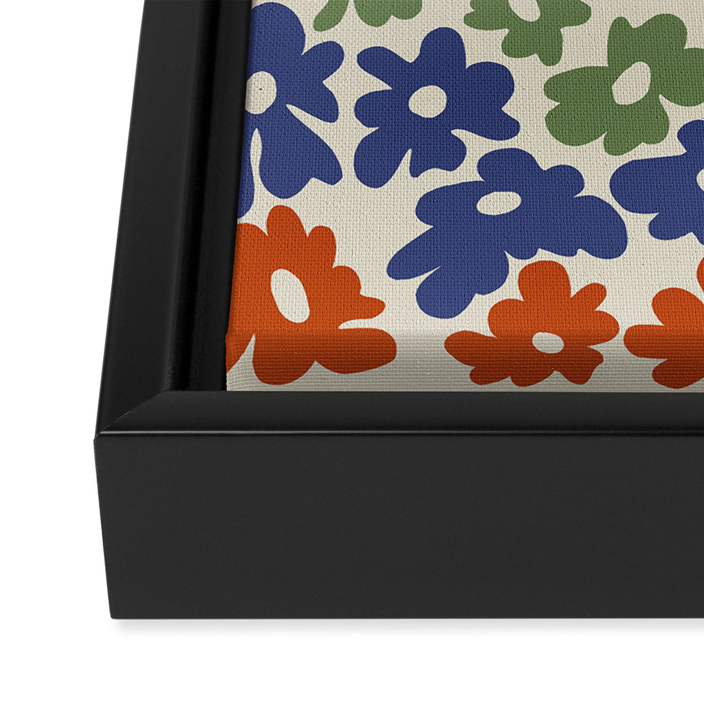 Mini Reto Daisy  Framed Canvas Print Gallery Image 3