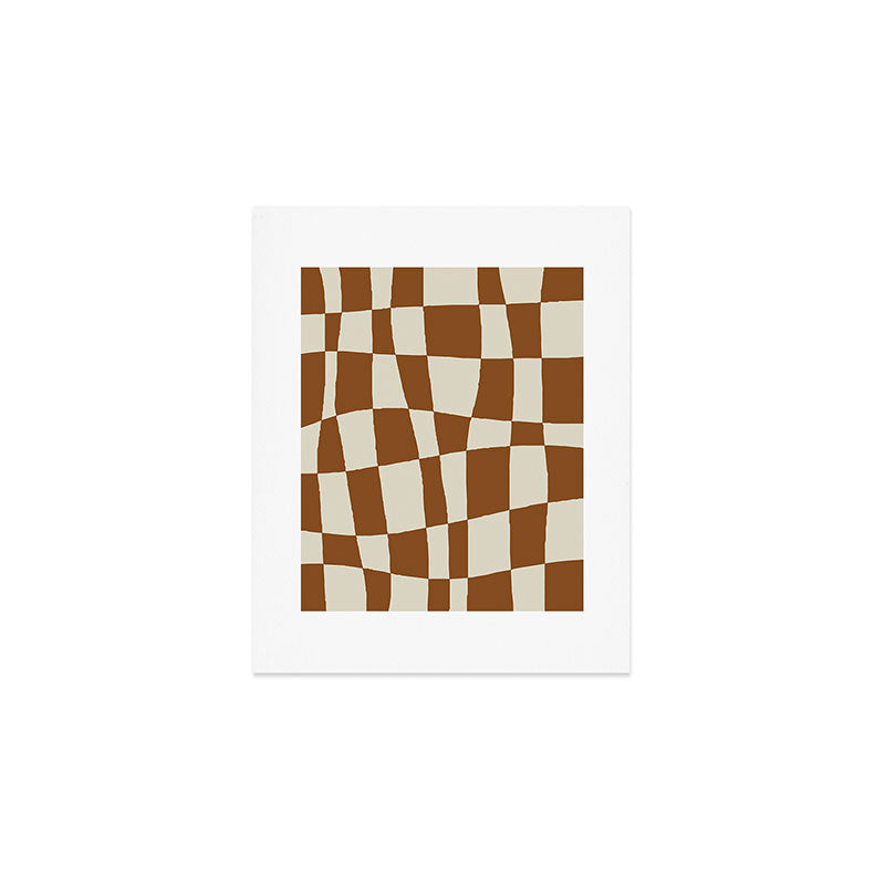 Minimal Checkerboard Art Print Gallery Image 1