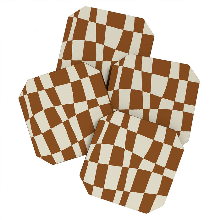 Minimal Checkerboard Coaster Gallery Image 1