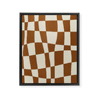 Minimal Checkerboard Framed Canvas Print Gallery Image 6
