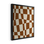 Minimal Checkerboard Framed Canvas Print Gallery Image 2