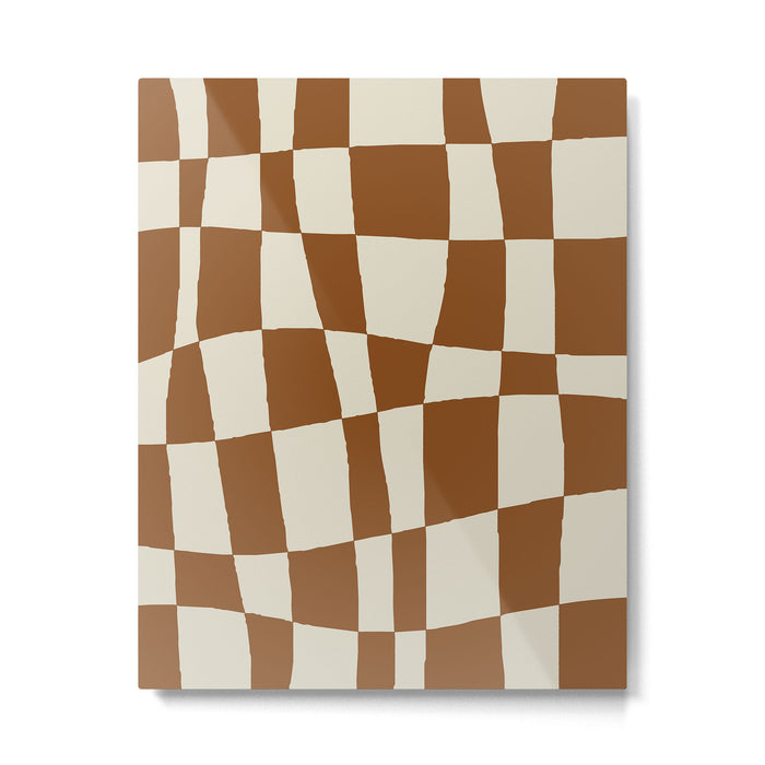 Minimal Checkerboard Metal Print Gallery Image 1