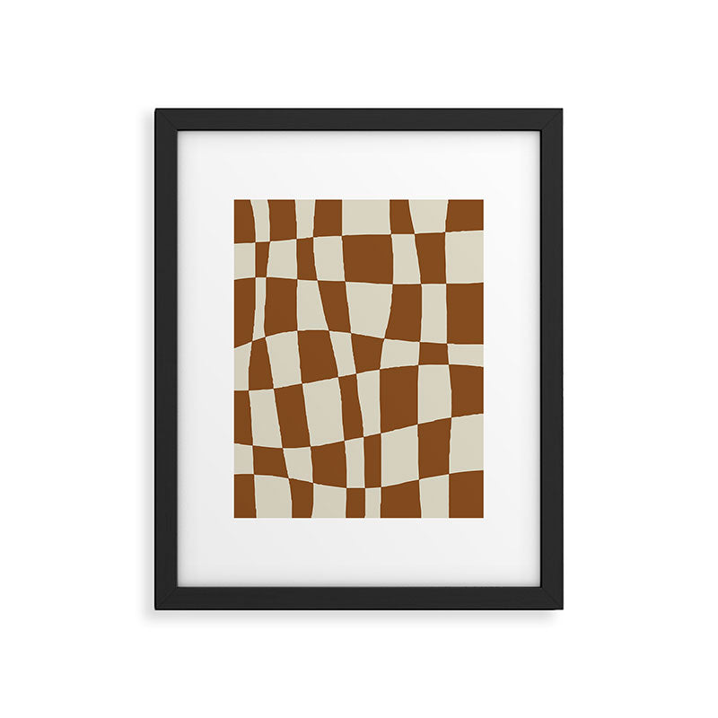Minimal Checkerboard Framed Art Print Gallery Image 5