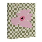 Minimal checkered flower  Canvas Print Gallery Image 8