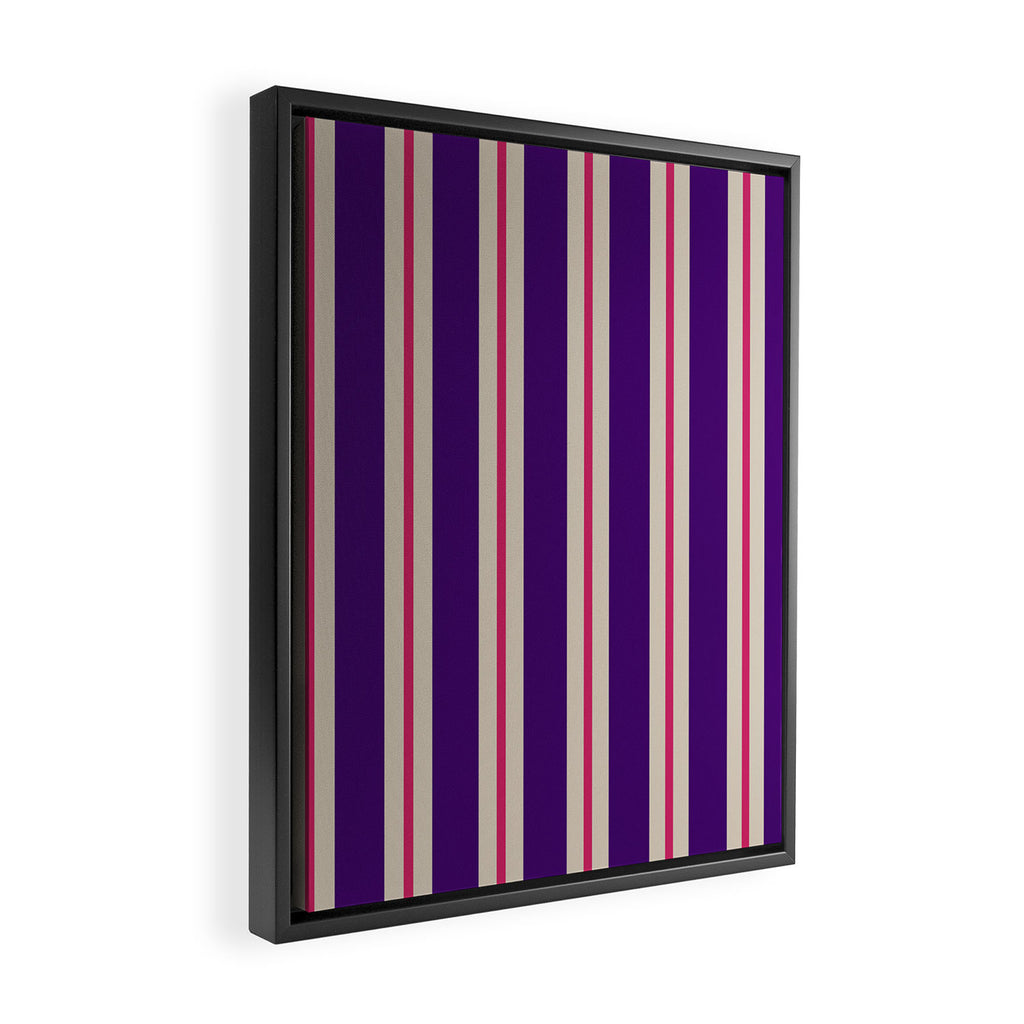 Minimal Stripe 2 Framed Canvas Print Gallery Image 2