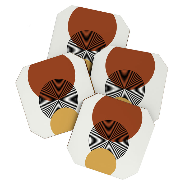minimalist retro  Coaster Gallery Image 1