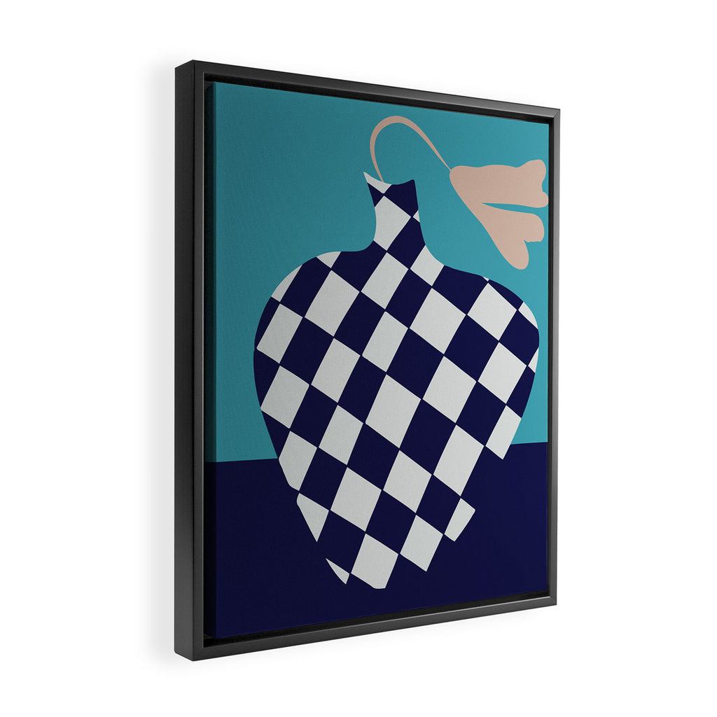 Minimalistic Vase 3 Framed Canvas Print Gallery Image 2