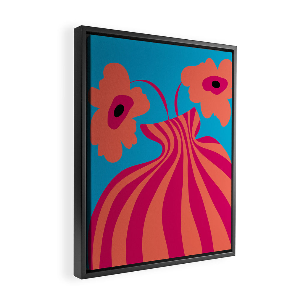 Minimalistic Vase 5 Framed Canvas Print Gallery Image 2