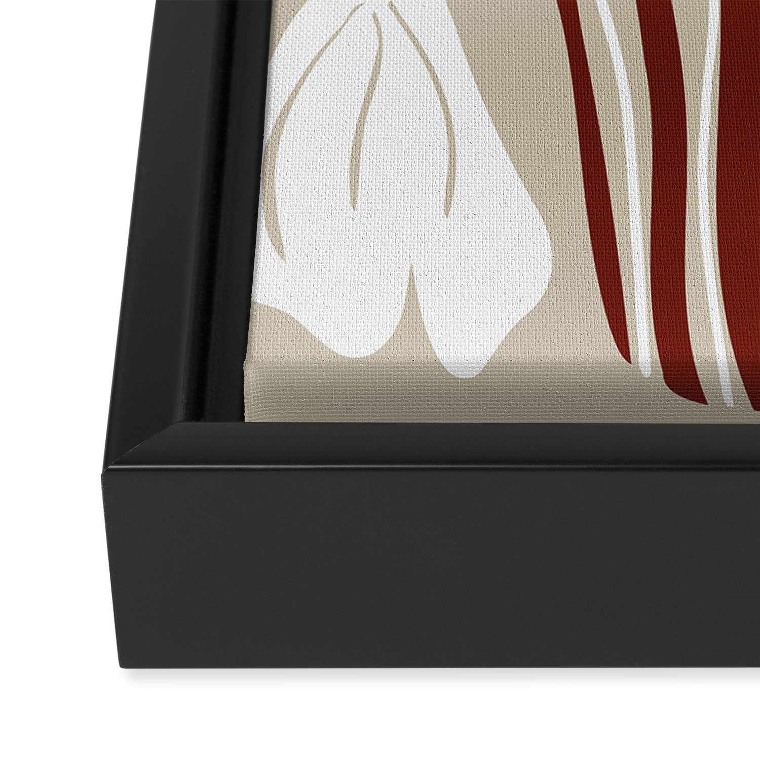 Minimalistic Vase 6 Framed Canvas Print Gallery Image 3