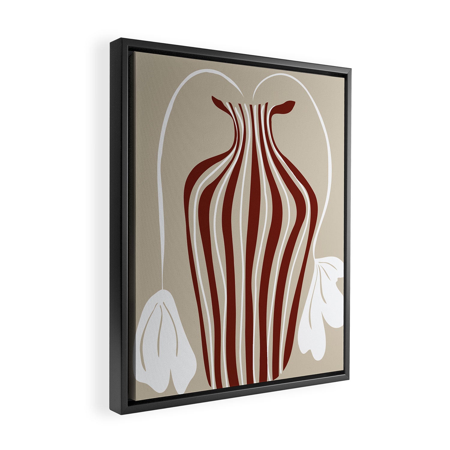 Minimalistic Vase 6 Framed Canvas Print Gallery Image 2
