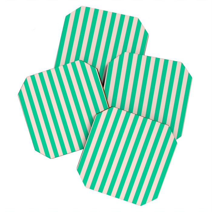 minted stripe  Coaster Gallery Image 1
