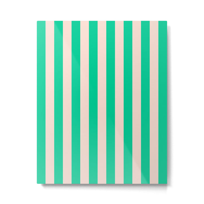 minted stripe  Metal Print Gallery Image 1