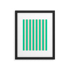 minted stripe  Framed Art Print Gallery Image 6