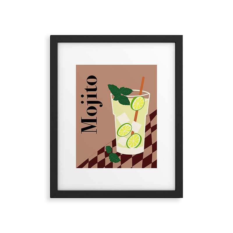 Mojito Cocktail Framed Art Print Gallery Image 5