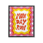 Monday-Run Framed Canvas Print Gallery Image 6