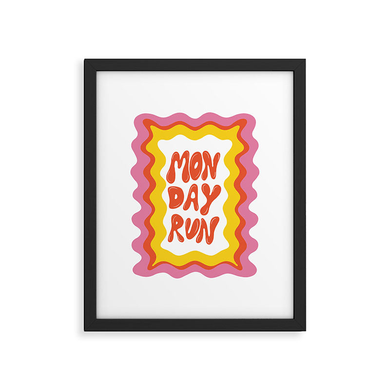 Monday-Run Framed Art Print Gallery Image 5