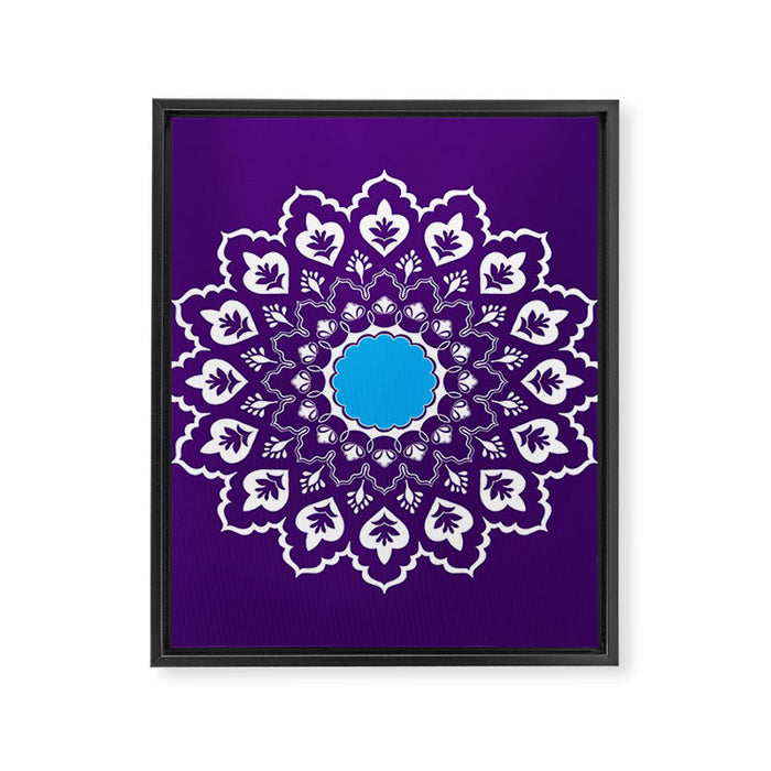 Mughal Motifs Framed Canvas Print Gallery Image 1