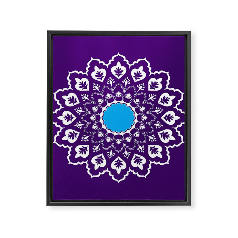 Mughal Motifs Framed Canvas Print Gallery Image 8