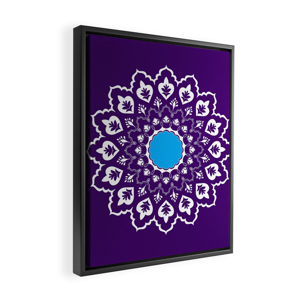 Mughal Motifs Framed Canvas Print Gallery Image 2