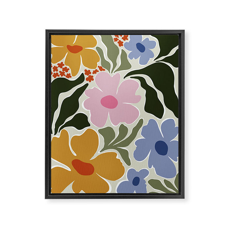 Nostalgic Flora Framed Canvas Print Gallery Image 3