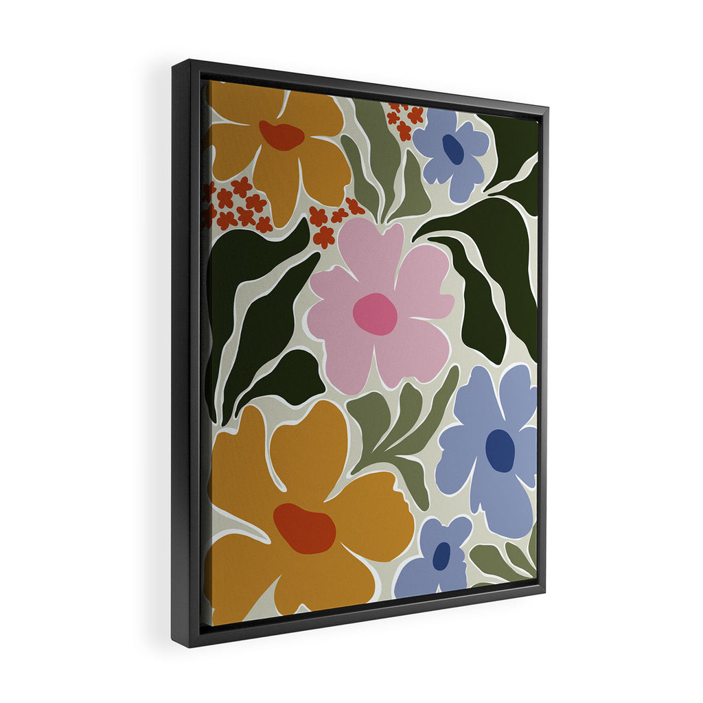 Nostalgic Flora Framed Canvas Print Gallery Image 2