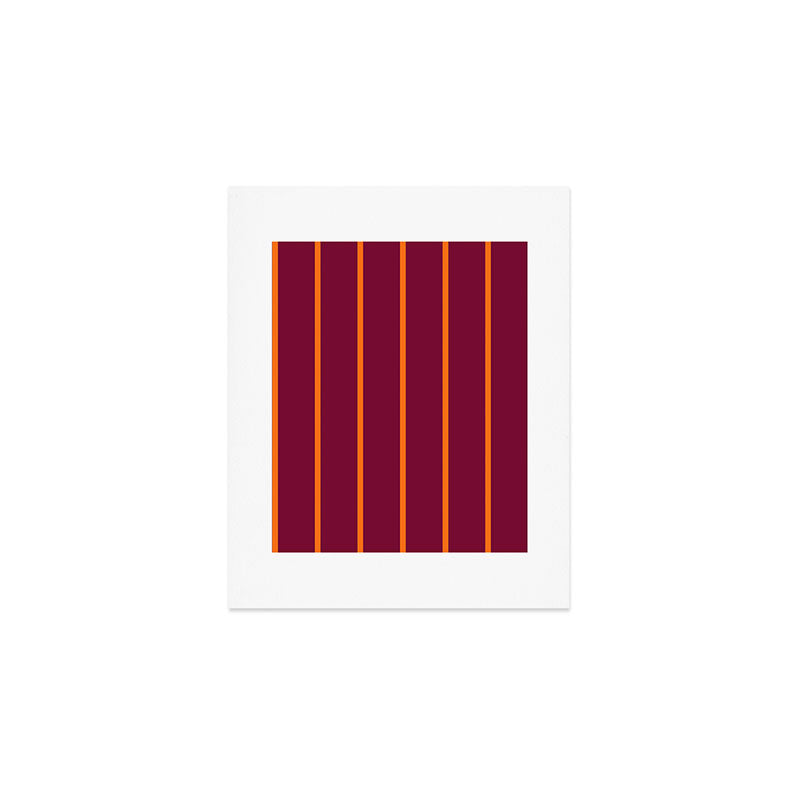 orange stripe  Art Print Gallery Image 1