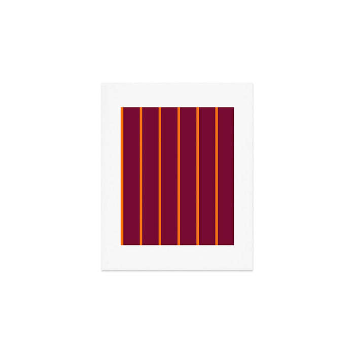 orange stripe  Art Print Gallery Image 1