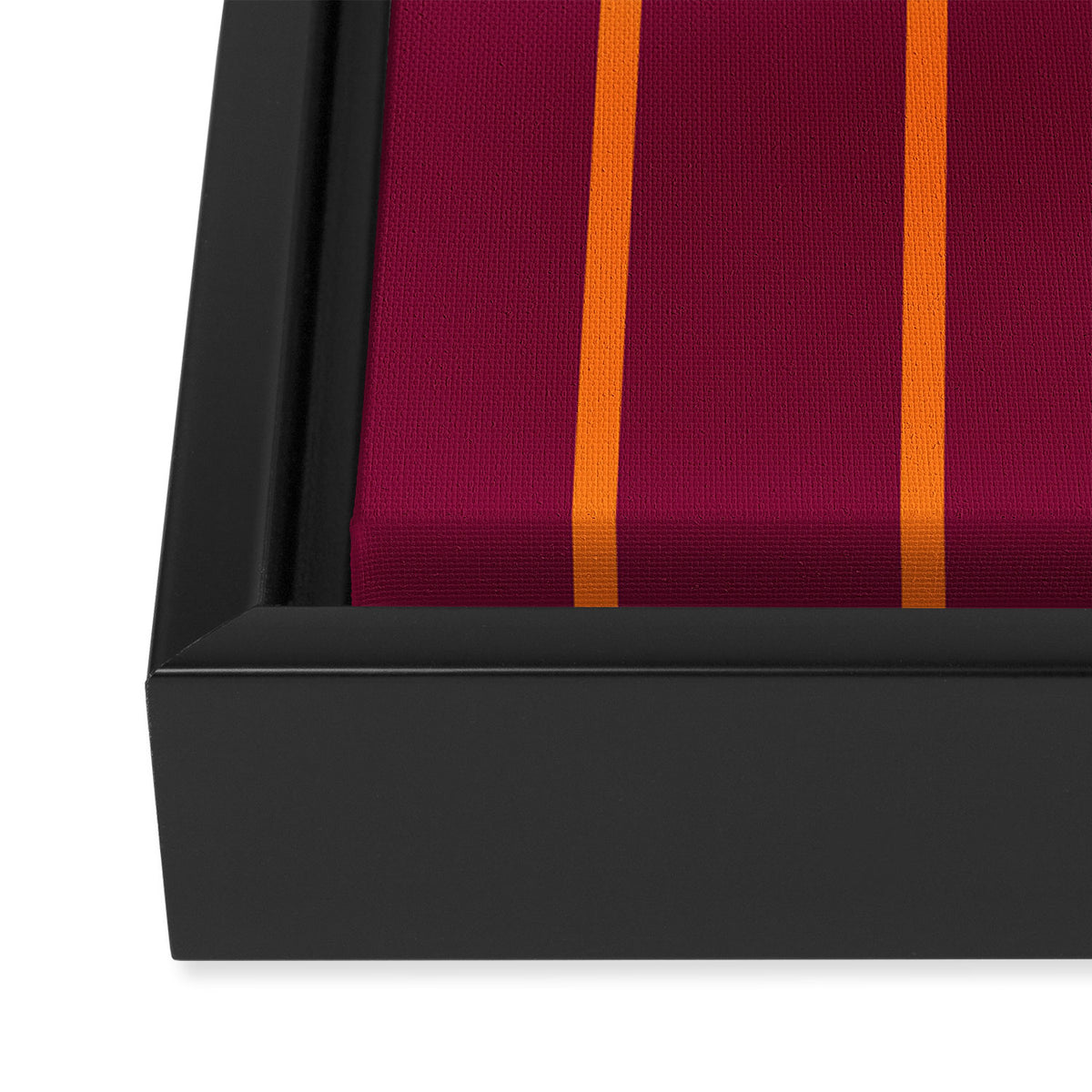 orange stripe  Framed Canvas Print Gallery Image 3