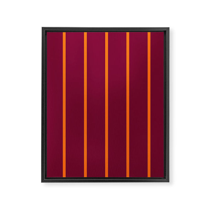 orange stripe  Framed Canvas Print Gallery Image 1